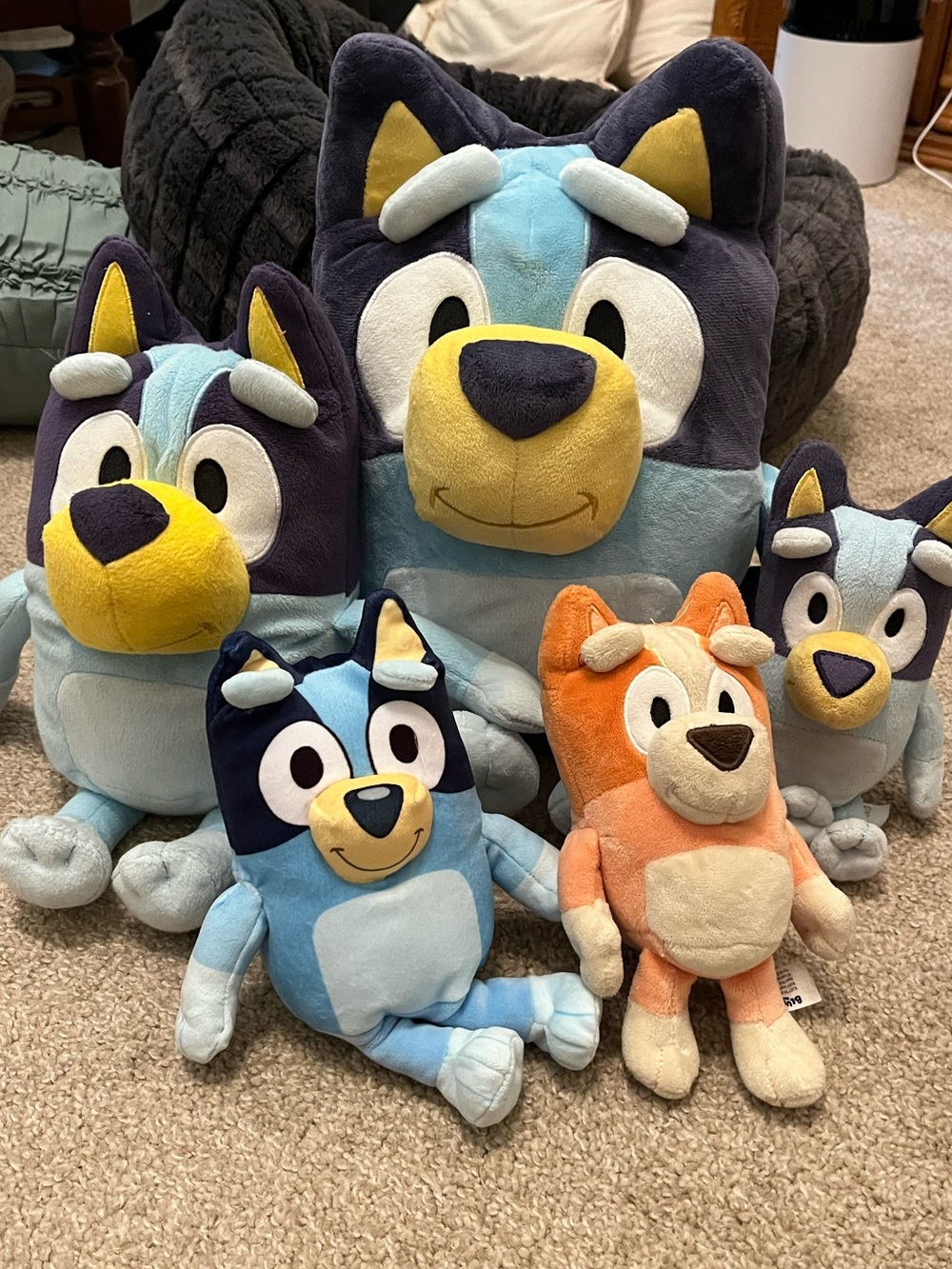NWT Bluey Backpack & Plushies